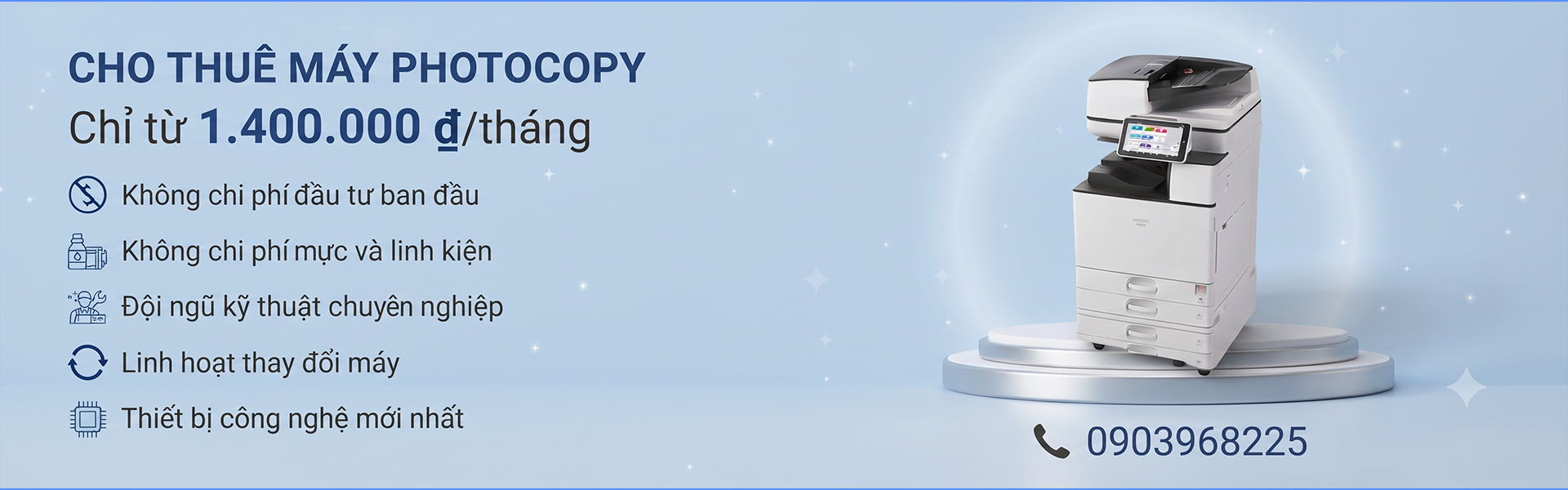 Cho Thuê Máy Photocopy Giá Tốt, Miễn Phí Bảo Trì | Hiệp Tín Phát